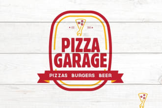 design logo for restaurant, grill, pizza, bars, and burger