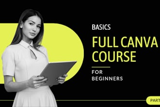 provide canva course for beginner with reselling license