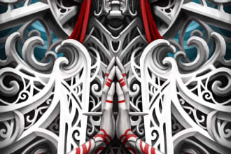 teach you to draw a dark gothic illustration