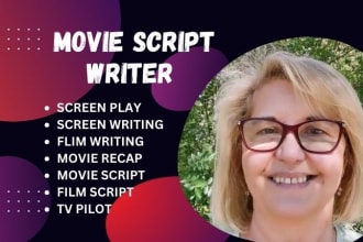 be your script writer for movie script, screenplay, screenwriter, film script