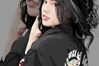 draw realistic vector art from image