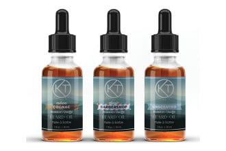 be your beard oil label and packaging box designer