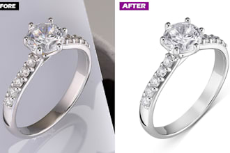 do perfect jewelry photo retouching or jewelry editing