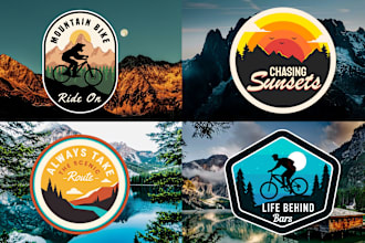 design clean badge, patch, round sticker, label,logo design