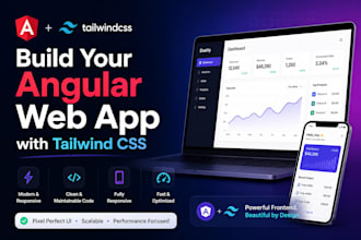 build your angular web app with tailwind CSS