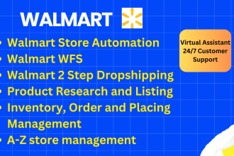 manage walmart dropshipping store wfs 2 step amazon walmart product listing