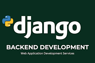 build backend for websites or web apps using node js, express, django, rest API