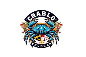 create a distinctive, classy crab logo design for you