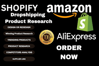 do trending product research UK USA amazon dropshipping for shopify store