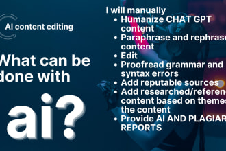add content, rewrite, humanize, and cite ai written content