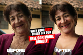do skin retouching and photo editing