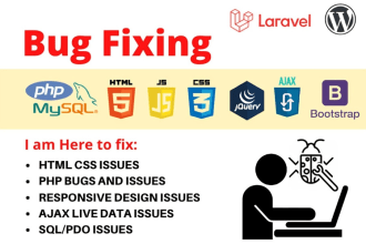 fix the website design or bugs