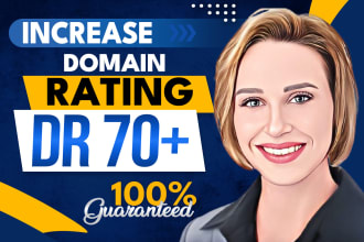 increase domain rating ahrefs DR by using white hat seo high quality backlinks
