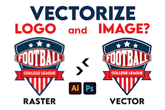 vectorize logo and convert raster to vector ai eps svg
