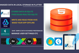 add offline feature in flutter ios, android app using sqlite or hive