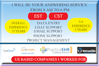be your 8am to 6pm est or cst answering service