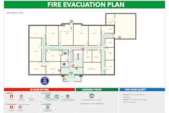 convert your floor plan into a clear fire emergency evacuation map