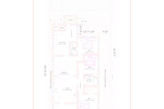 design 2d floor plan, color floor plan, furniture floor plan in autocad