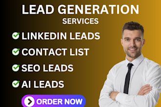 provide b2b leads generation data entry prospect list