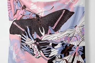 create a trendy scarf or bandana pattern design