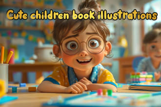 draw awesome children book illustrations and covers