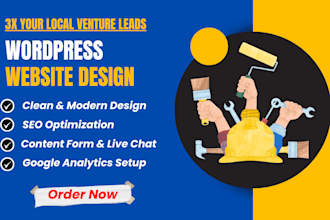 design plumbing, handyman, hvac, construction, roofing, cleaning website