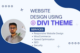 design redesign website using divi theme, divi builder, divi customization