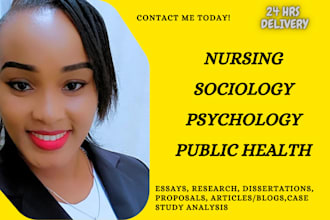 nursing, psychology, sociology, healthcare, public health, research n summary