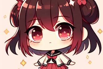create cute anime chibi art