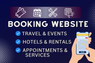 build hotel booking, rental website or vacation rental short term website