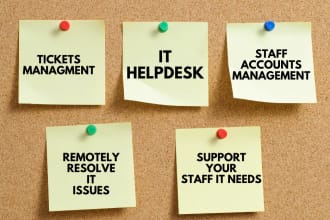 provide IT helpdesk ticket management for your staff