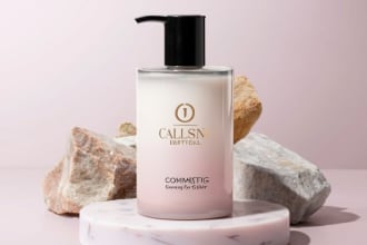 design beauty oil skincare cosmetic logo label box packaging
