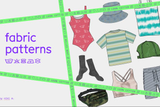 create a seamless vector fabric pattern