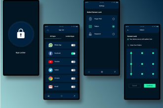 vault app, fingerprint app, security app, app lock with control system