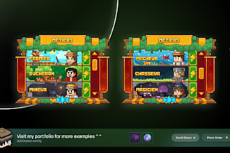 create a minecraft gui, hotbar, containers or icons for you