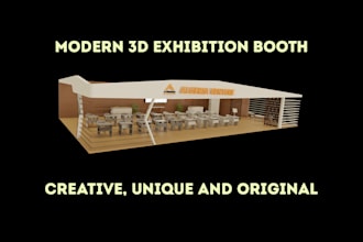 create a stunning 3d exhibition booth
