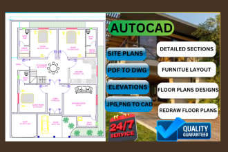 draw 2d architectural plans in autocad