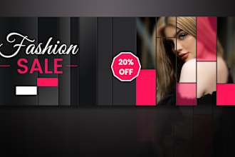 do your youtube or facebook cover and web advertising design in 24 hour