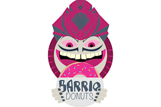 do modern and luxury original, custom donuts logo design