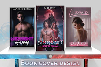 do a fantasy romance, erotica, adult book cover design or design KDP ebook cover