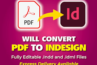 make your PDF to editable indesign file
