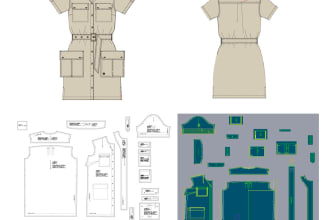 ready to any garments digital pattern making and grading