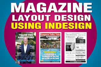 do magazine designs using indesign