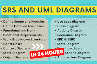 do urgent srs documents, uml diagrams, like usecase, class, dfd, sequence