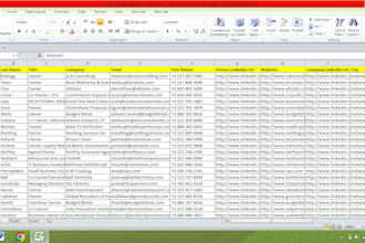 find email address,phone number,b2b lead generation and data entry