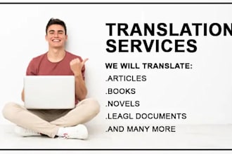 translate every and all languages and a content writer
