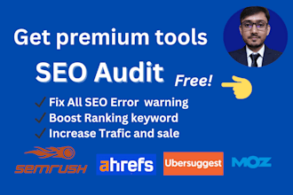 boost SEO with semrush, ubersuggest audit and error resolution services
