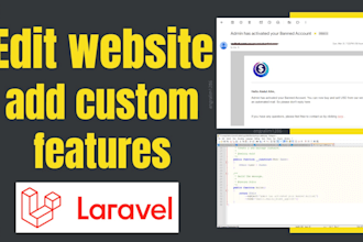 edit website add custom features