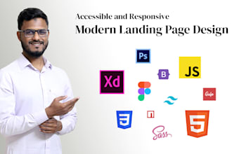 design an accessible and responsive saas landing page