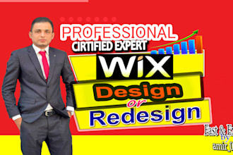design and redesign elegant wix website